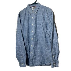 Goodthreads, Mens XL, long sleeve, button front, polkadot shirt‎